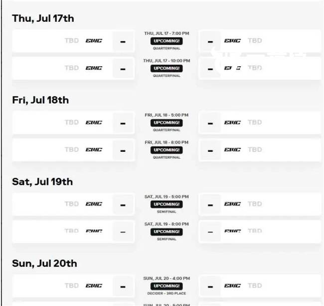 【一竞技】2025 EWC电竞世界杯LOL赛程(chéng)曝光 魔鬼赛程(chéng)令人惊讶