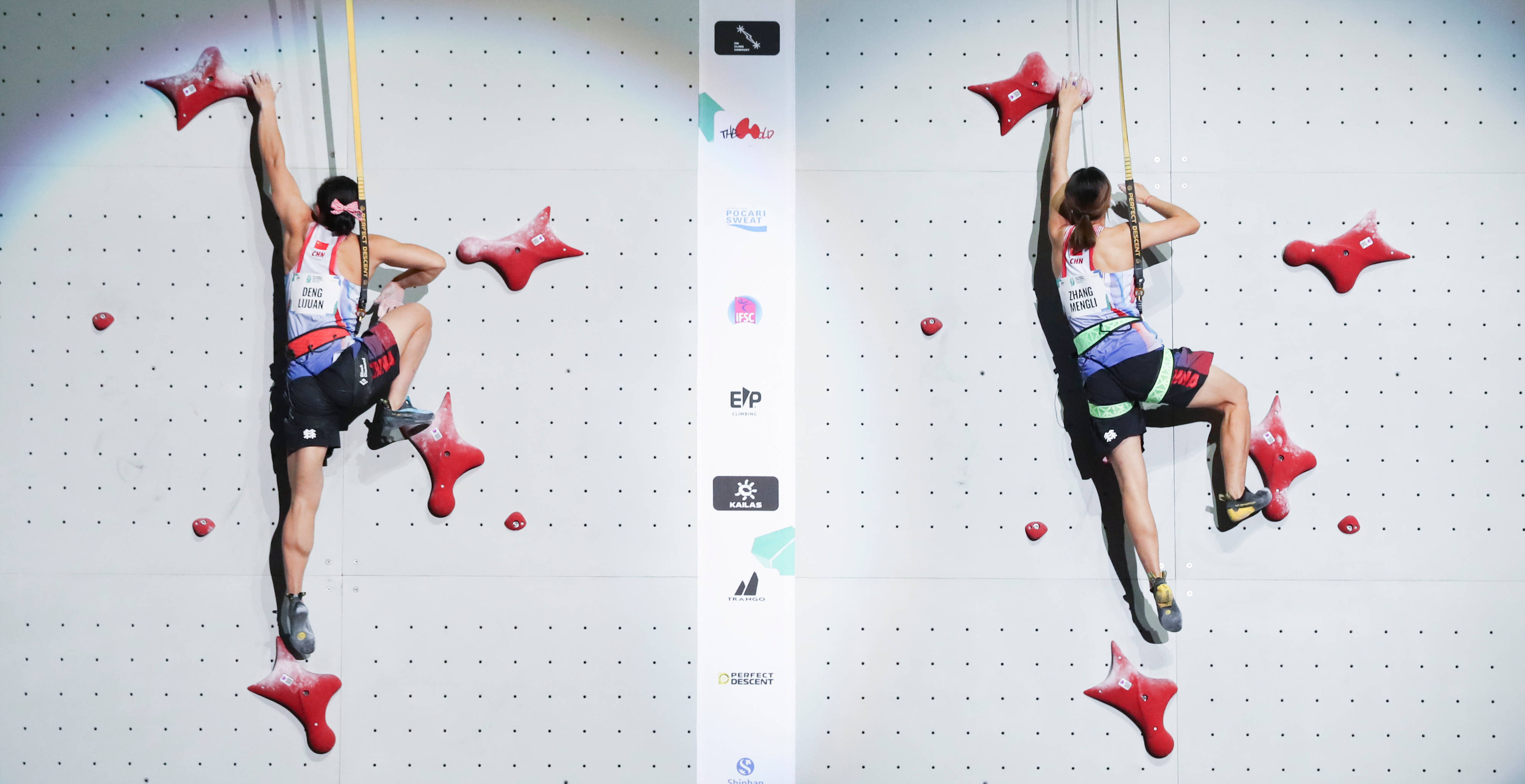 （体育）攀岩——世锦赛：中国选手获得速度赛亞(yà)军、季军